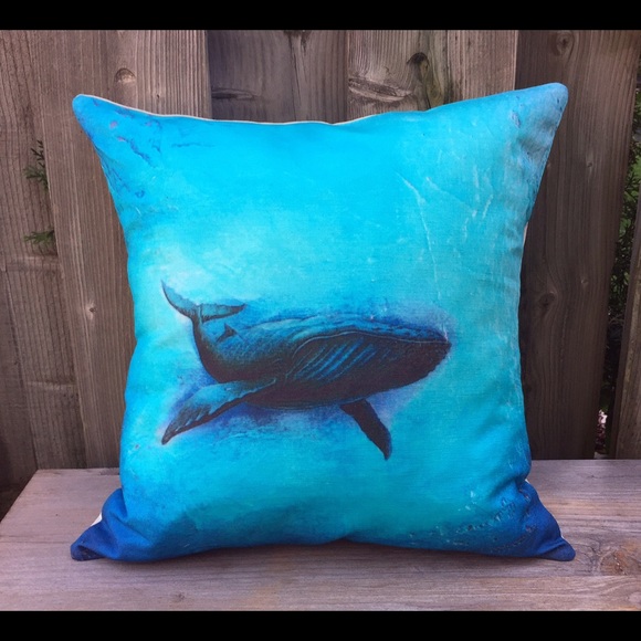 Handmade pillow, marine inspired, New